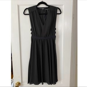 BCBG black dress with side cut outs